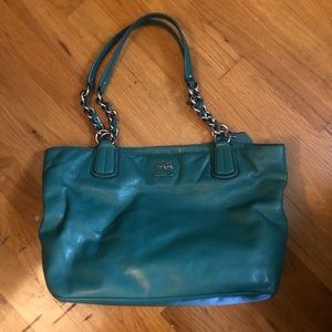 Coach Teal handbag (used)